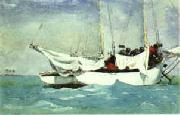 Winslow Homer Key West, Hauling Anchor Sweden oil painting artist